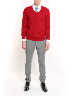 Merino V-neck Pullover Sweater